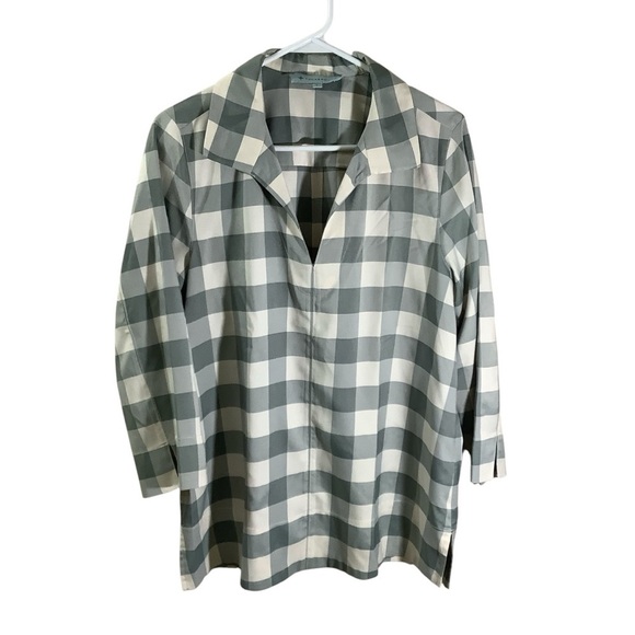 Tuckernuck Green and White Checkered Top - Picture 2 of 8